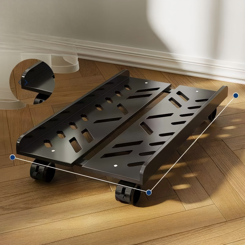 Cubicle Shelf Organizer - Universal PC Tower Support Rack Adjustable