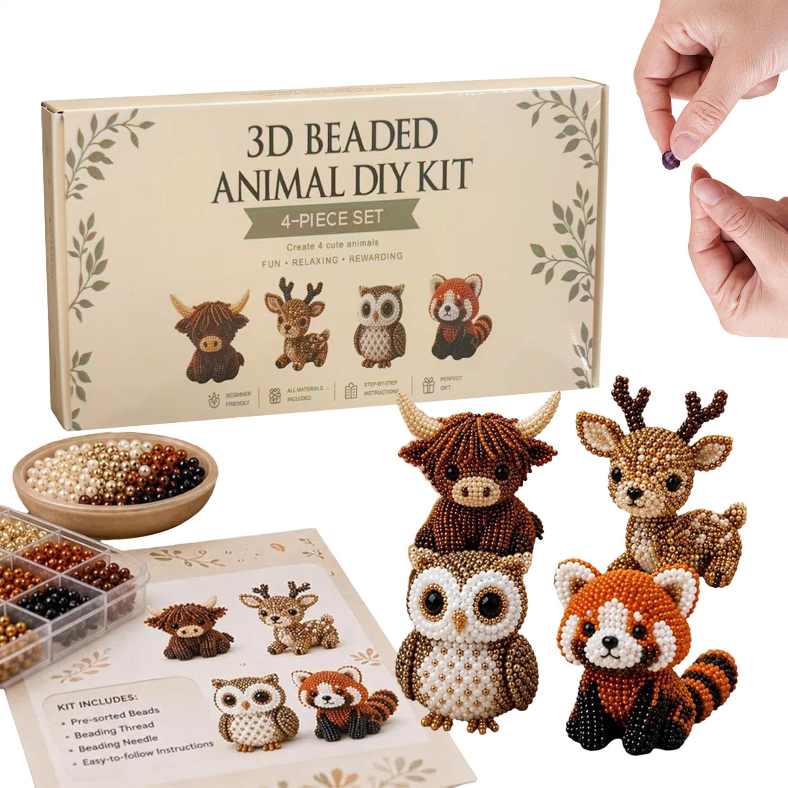 Cubicle Shelf Organizer - Cute Bird & Animal Beading Craft