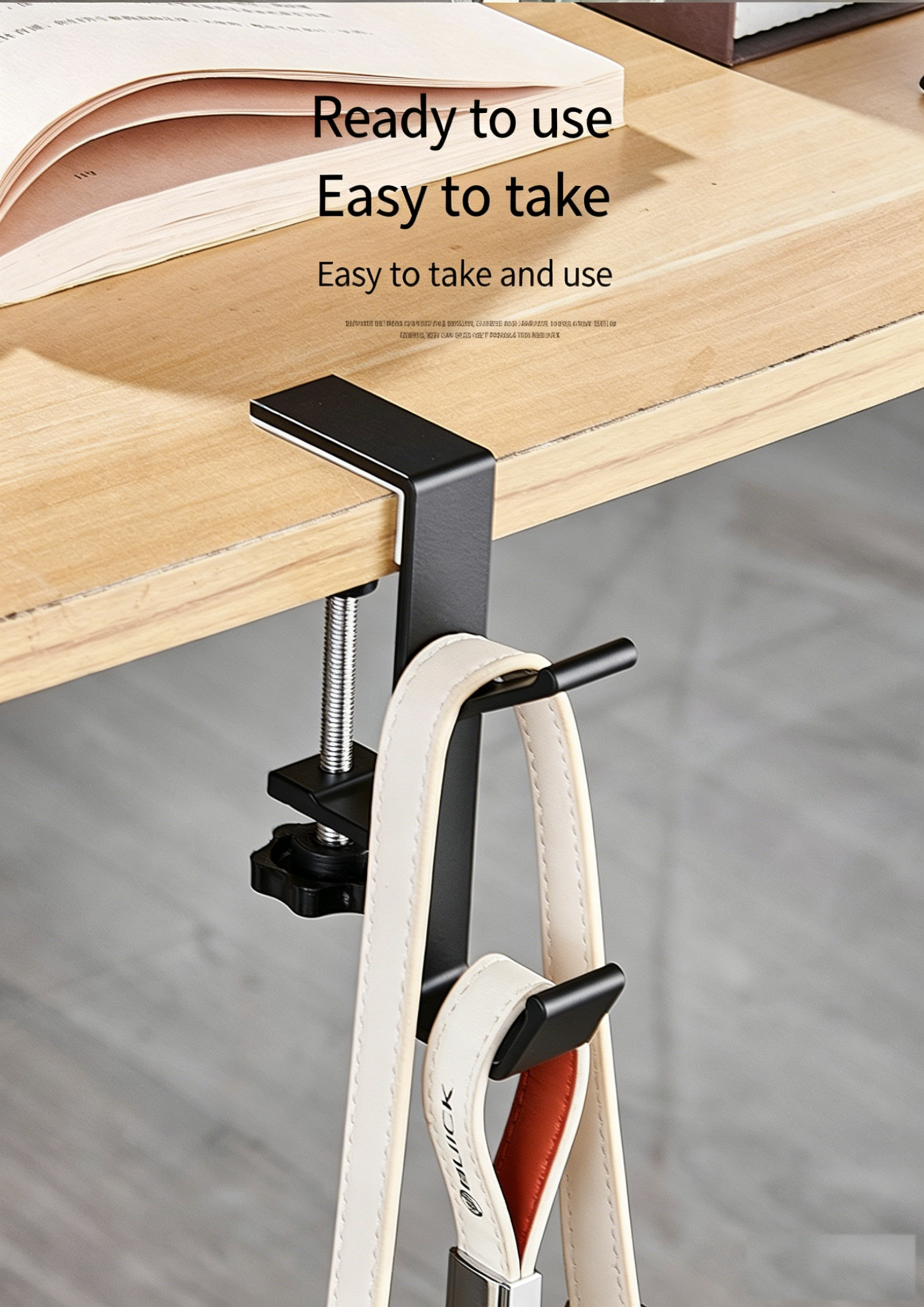 Office Furniture Installation - 5-Shaped Portable Desk Hook | Punch-Free