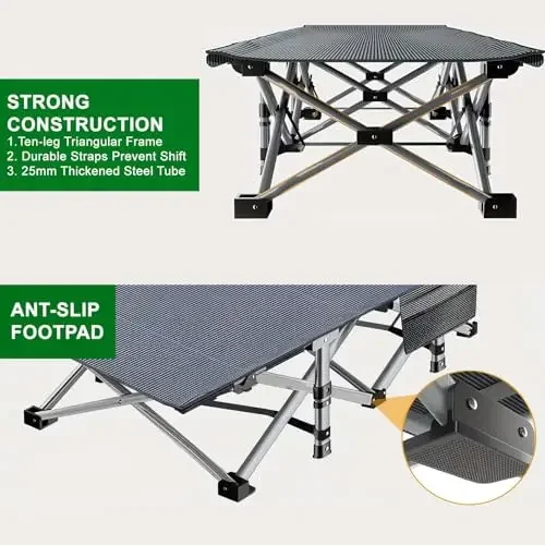 Cement Gray Portable Folding C - Office Furniture Removal recension och pris