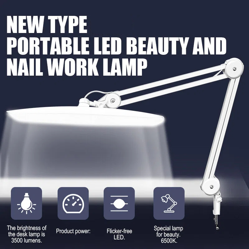 24W LED Desk Lamp with Clam 19 - Office Furniture Table recension och pris