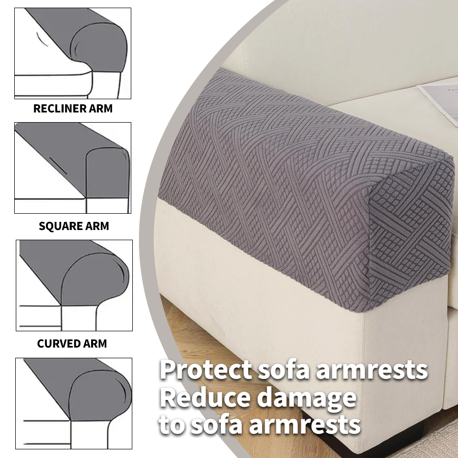 2pcs Armchair Cover Anti-slip  - Office Furniture Dimensions recension och pris