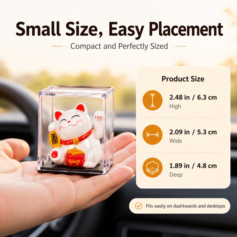 Mini Solar Lucky Cat Waving Ar - Cubicle Shelf Organizer recension och pris