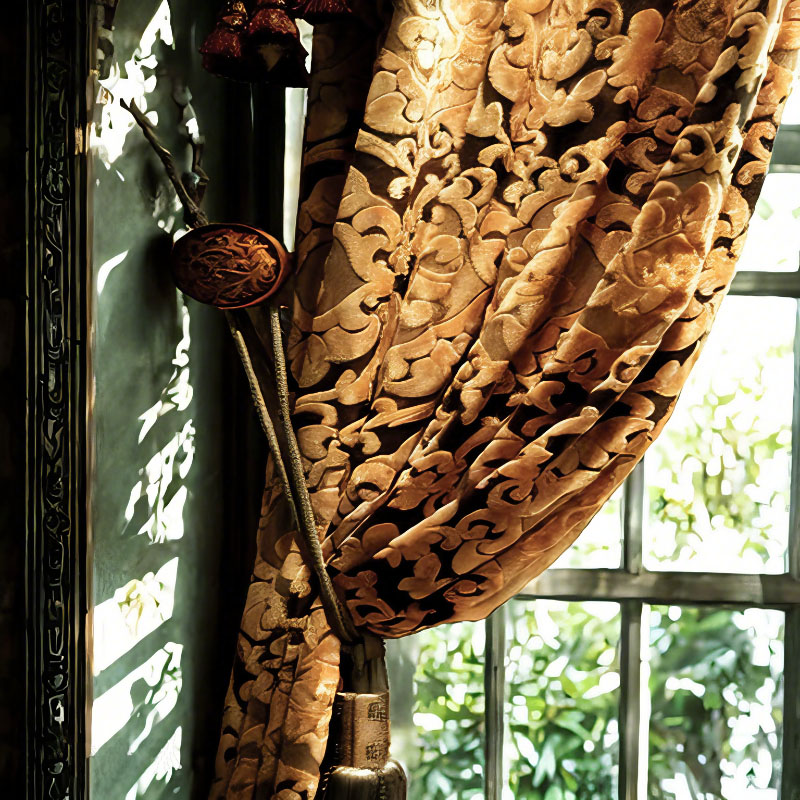 Window Jacquard Curtains 3D Bl - Office Furniture Hong Kong recension och pris