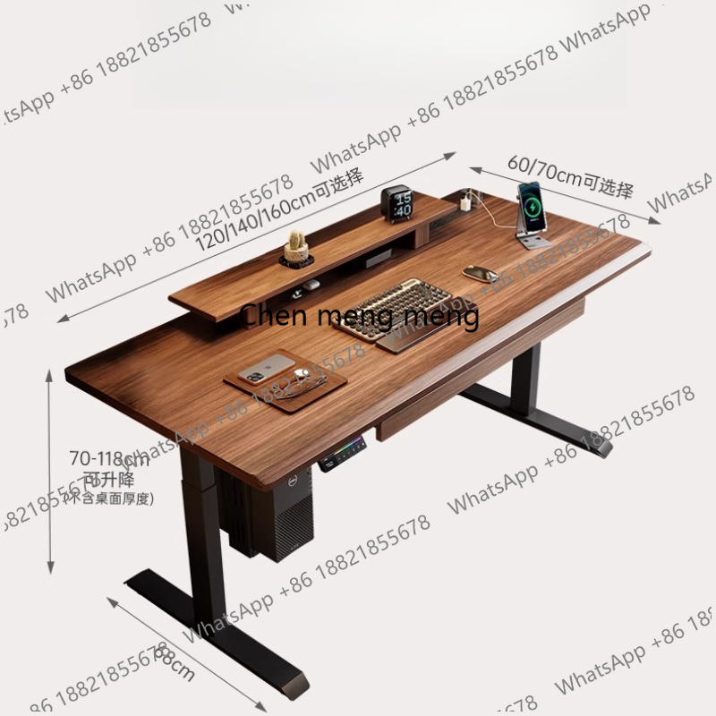 Drawers Wooden Office Desk Ele - Office Furniture Removal recension och pris