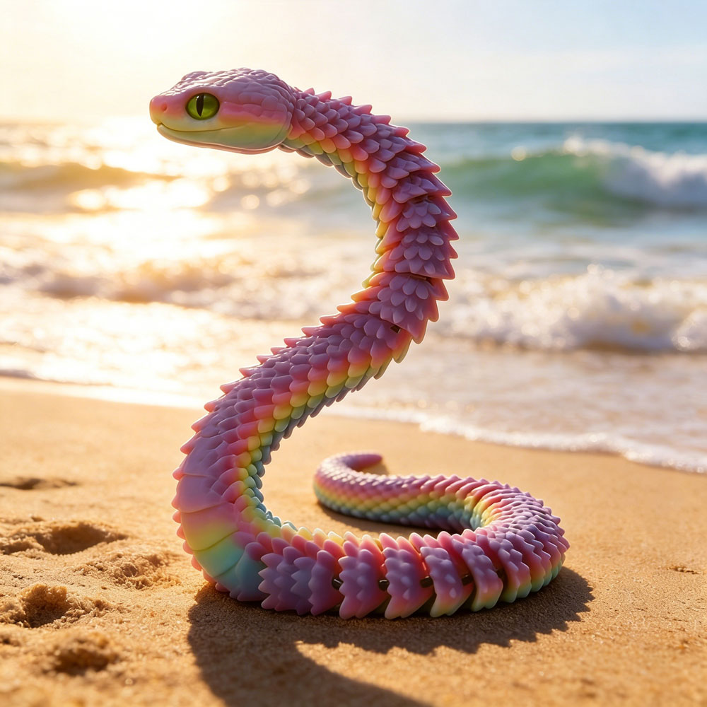 3D Printed Snake Decor 30cm Of - Cubicle Shelf Organizer recension och pris