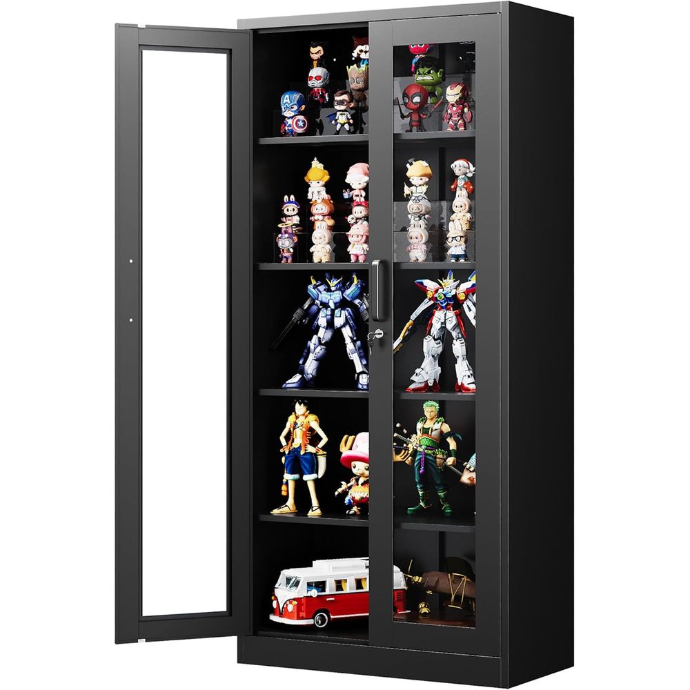 71 Metal Glass Display Cabinet - Office Storage Cabinet recension och pris