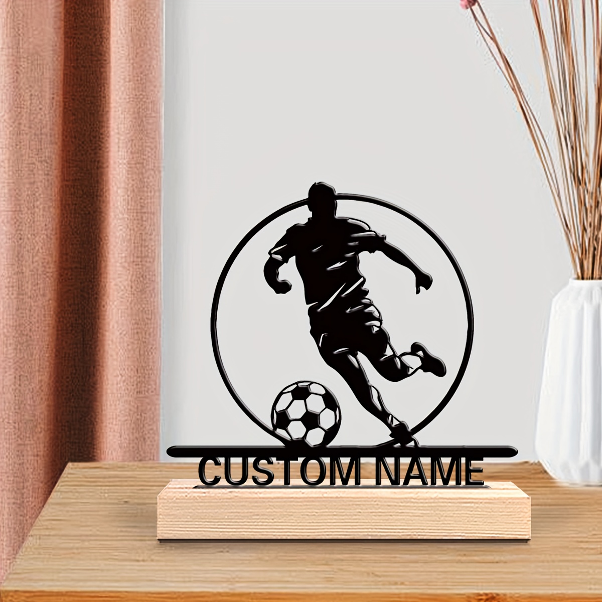 Custom Soccer Player Metal Sta - Office Furniture Table recension och pris