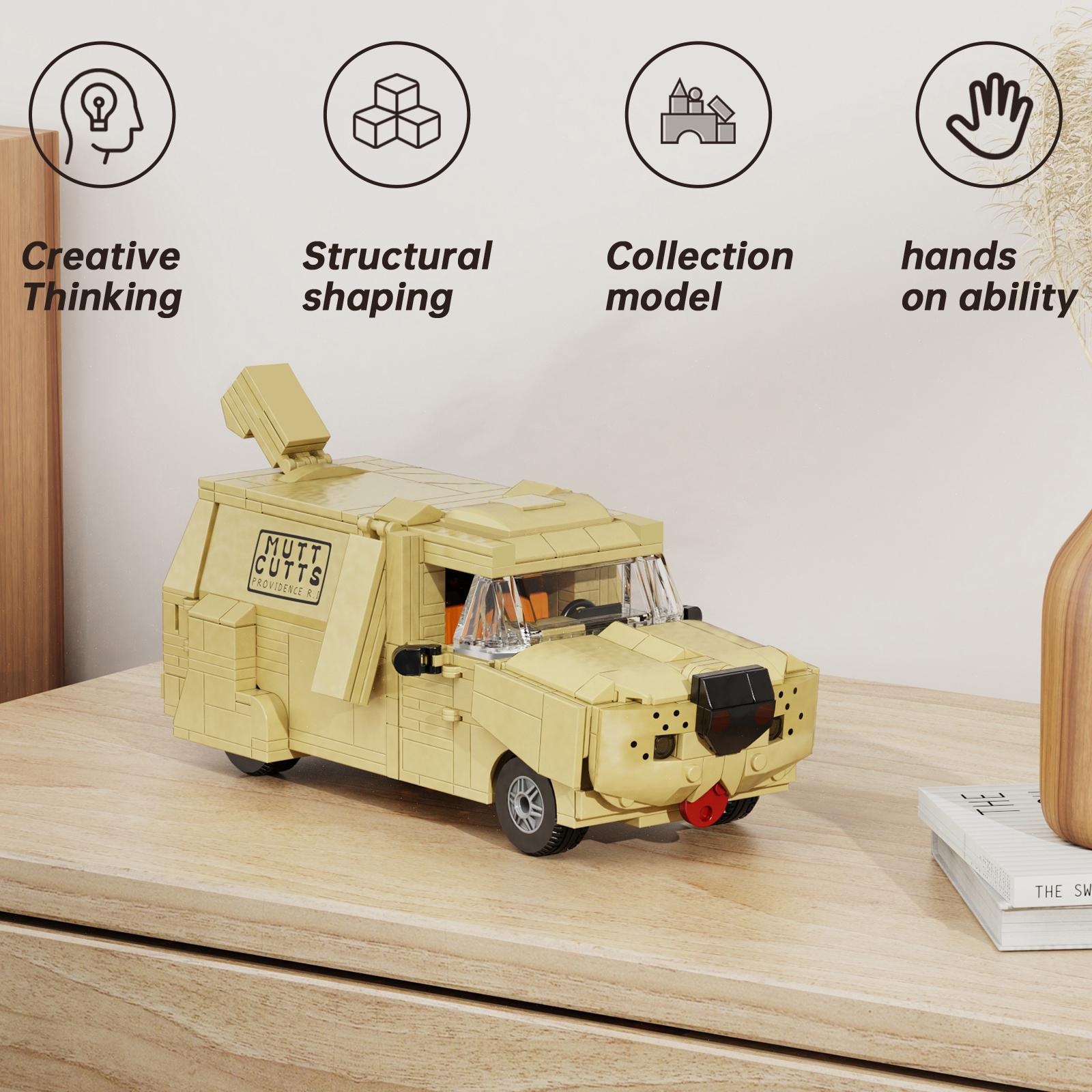Funny Dog Van DIY Car Building - Cubicle Shelf Organizer recension och pris