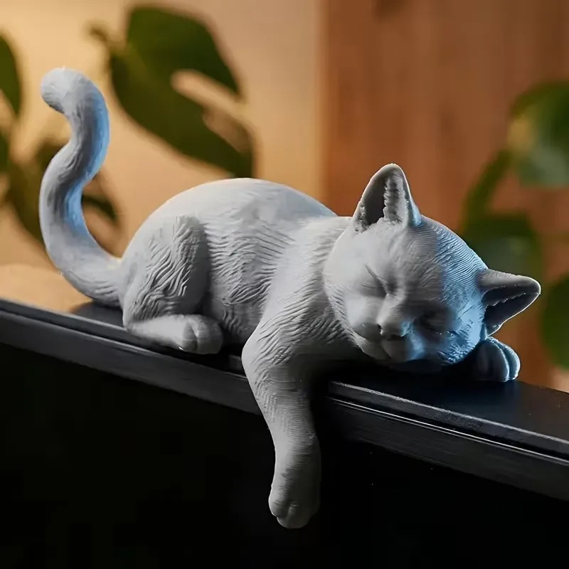 3D Printed Lazy Cat Monitor To - Cubicle Shelf Organizer recension och pris