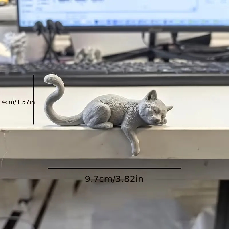 3D Printed Lazy Cat Monitor To - Cubicle Shelf Organizer recension och pris