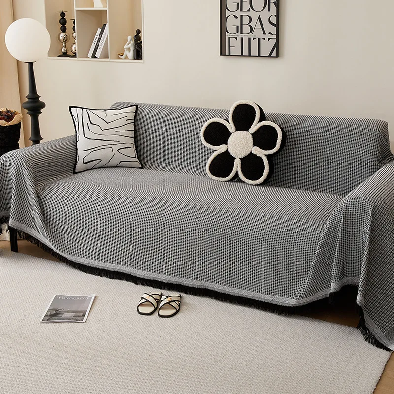 Woven Cotton Sofa Cover Blanke - Office Furniture Dimensions recension och pris