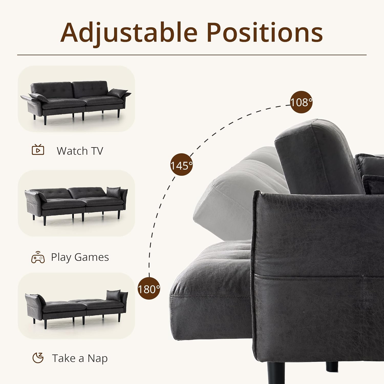 Adjustable Backrest Armrest Le - Office Furniture Removal recension och pris