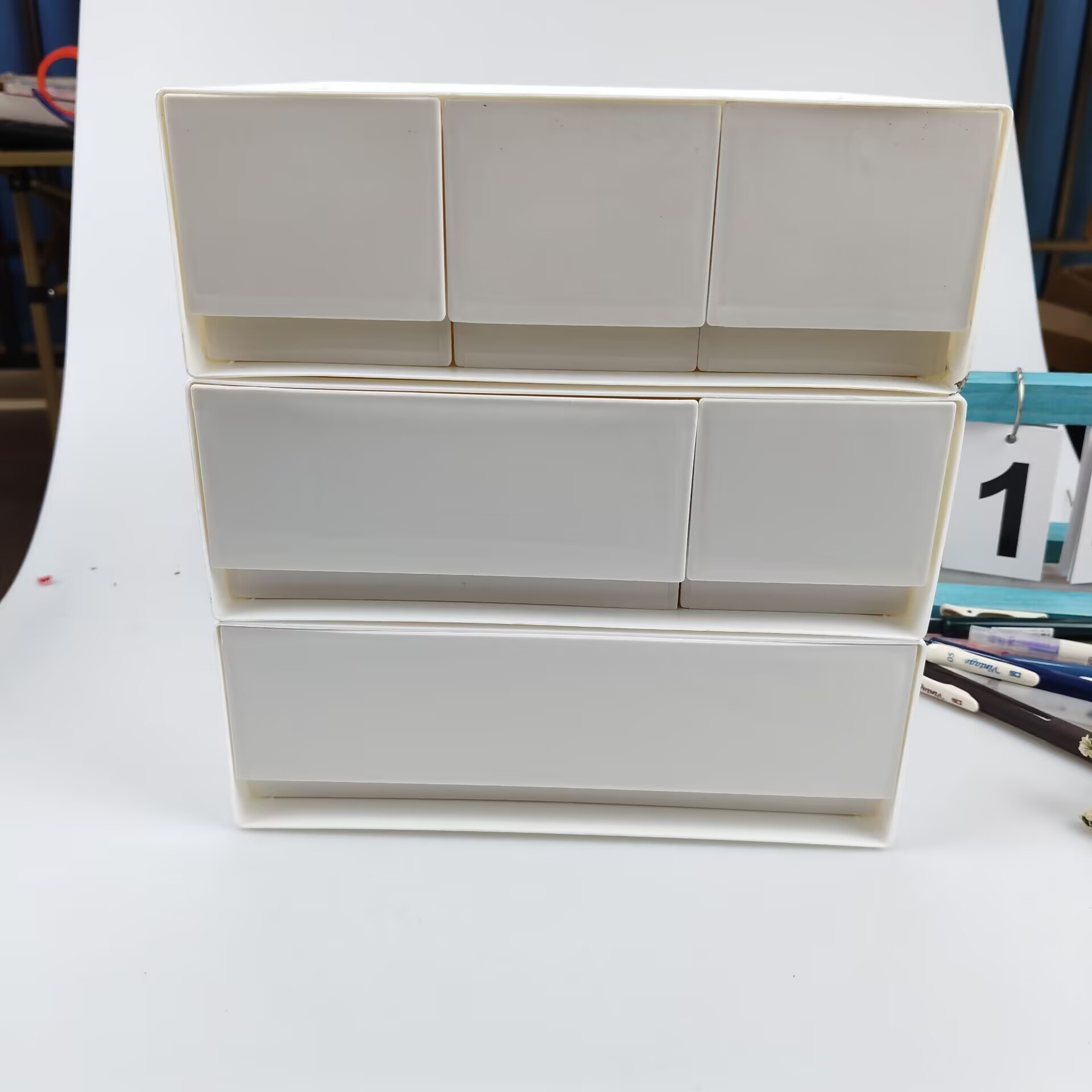 Desktop Storage Box, Drawer, C - Cubicle Shelf Organizer recension och pris