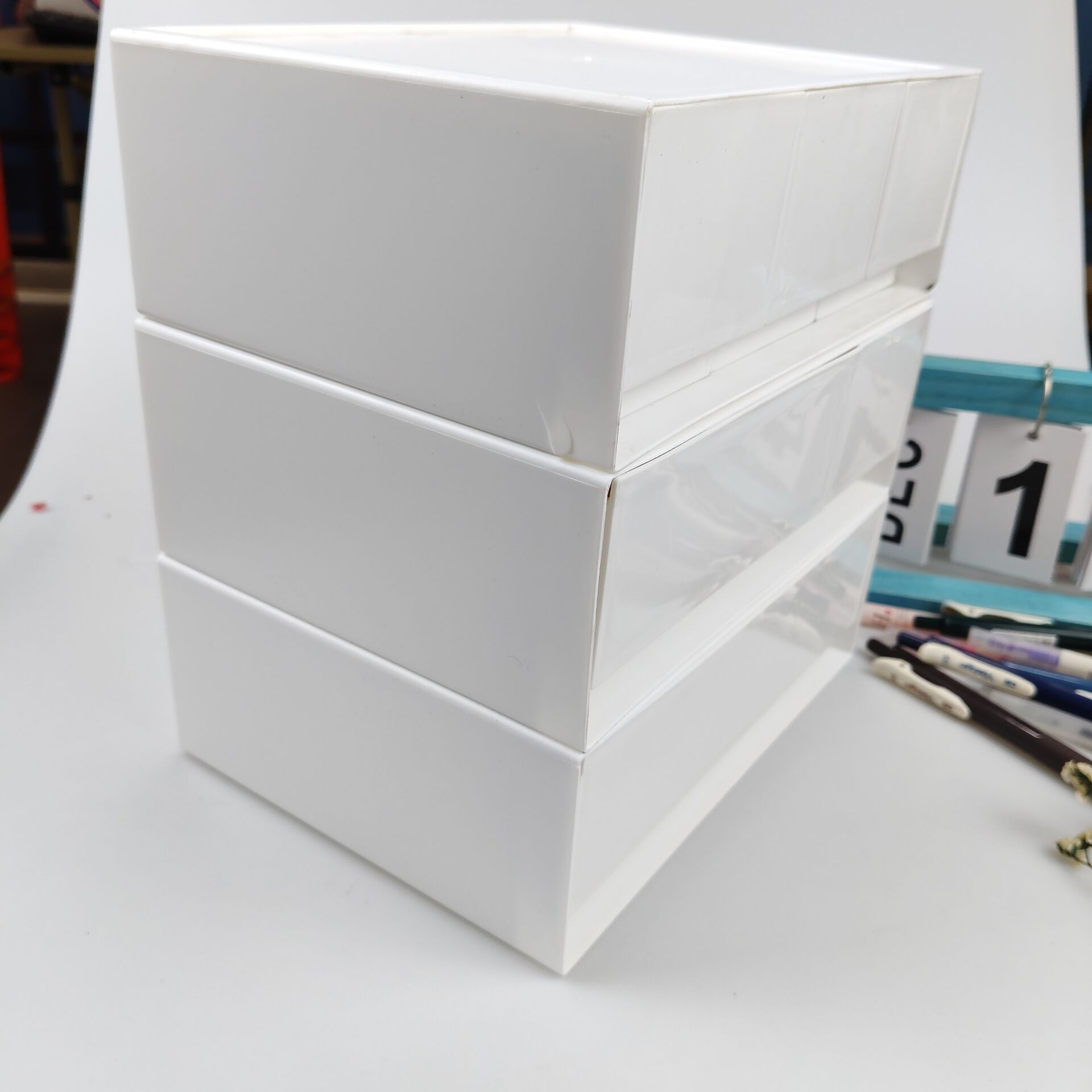 Desktop Storage Box, Drawer, C - Cubicle Shelf Organizer recension och pris