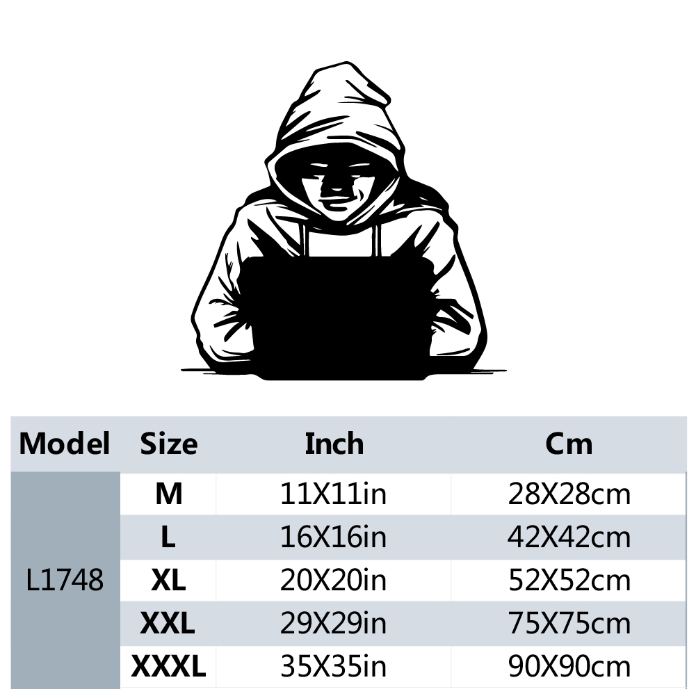 Vinyl Wall Decal Hacker Comput - Office Furniture Removal recension och pris