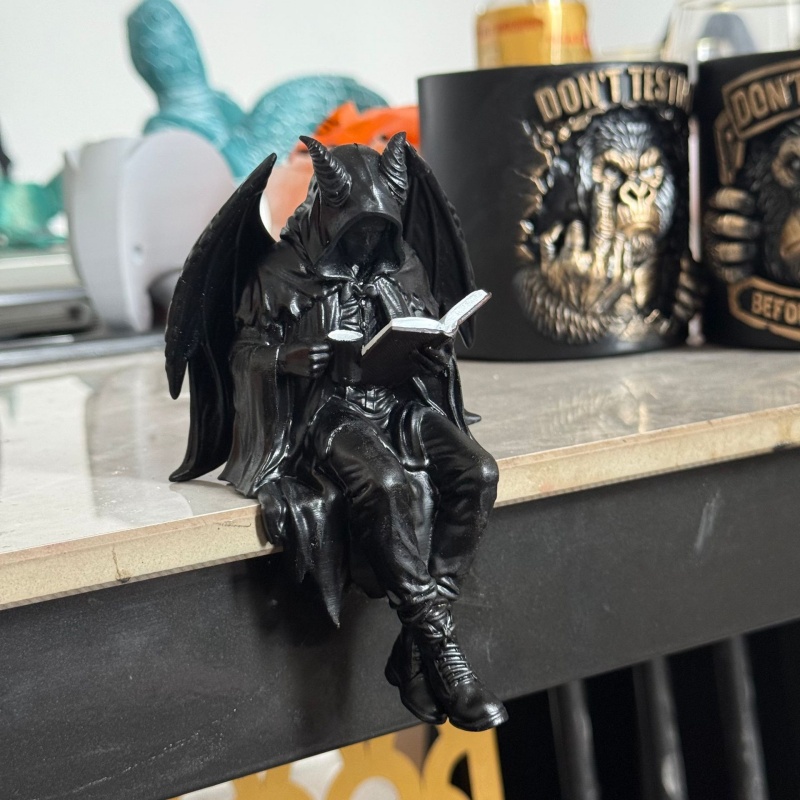 Gothic Demon Reading Book Shel - Cubicle Shelf Organizer recension och pris