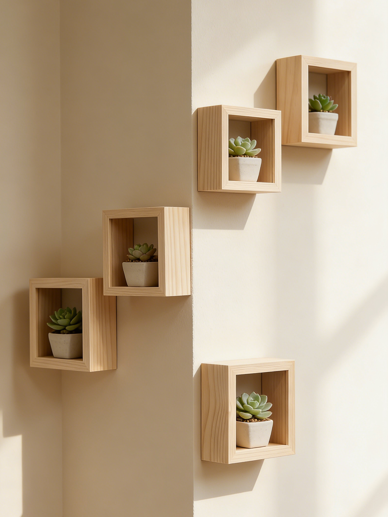 Wooden Cube Wall Shelves Mini  - Cubicle Shelf Organizer recension och pris