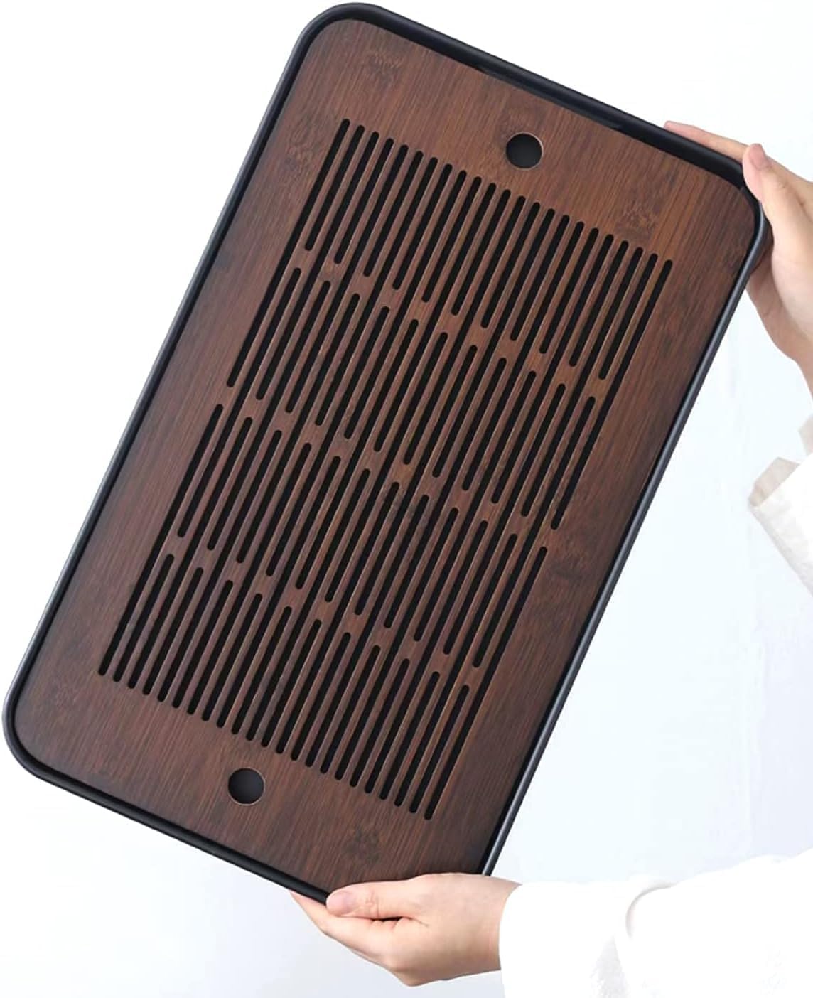 Natural Bamboo Tea Tray with H - Office Furniture Installation recension och pris