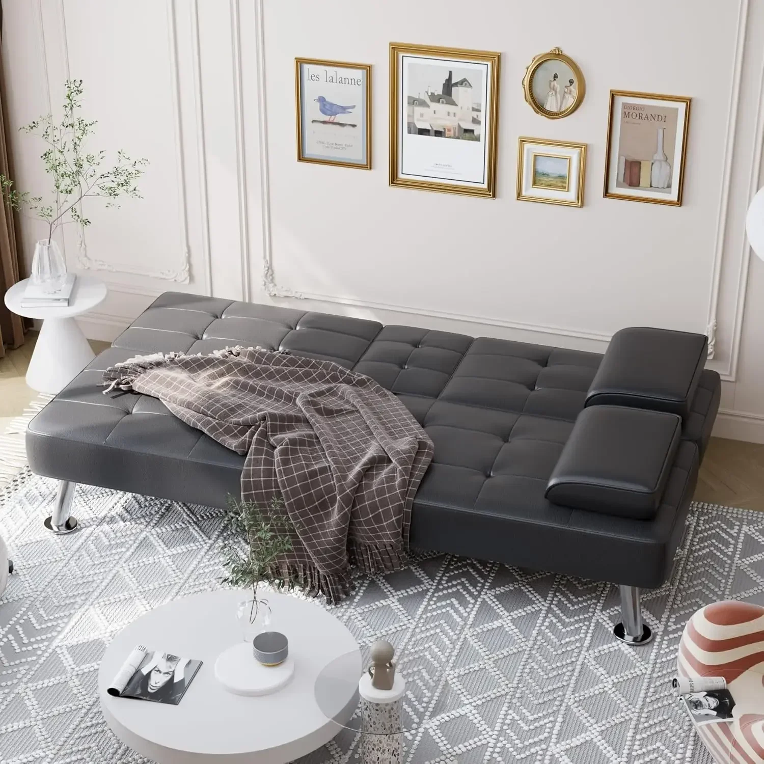 Convertible Folding Futon Sofa - Office Furniture Removal recension och pris