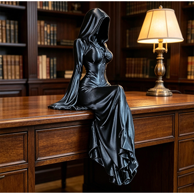 Lady Reaper Sitting Statue 3d  - Cubicle Shelf Organizer recension och pris
