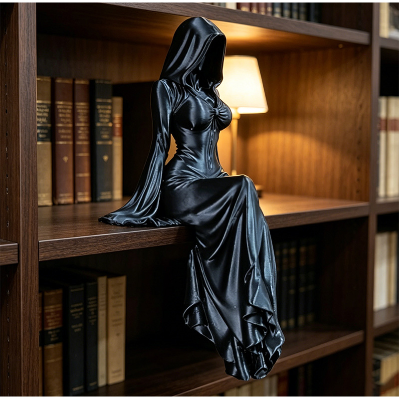 Lady Reaper Sitting Statue 3d  - Cubicle Shelf Organizer recension och pris